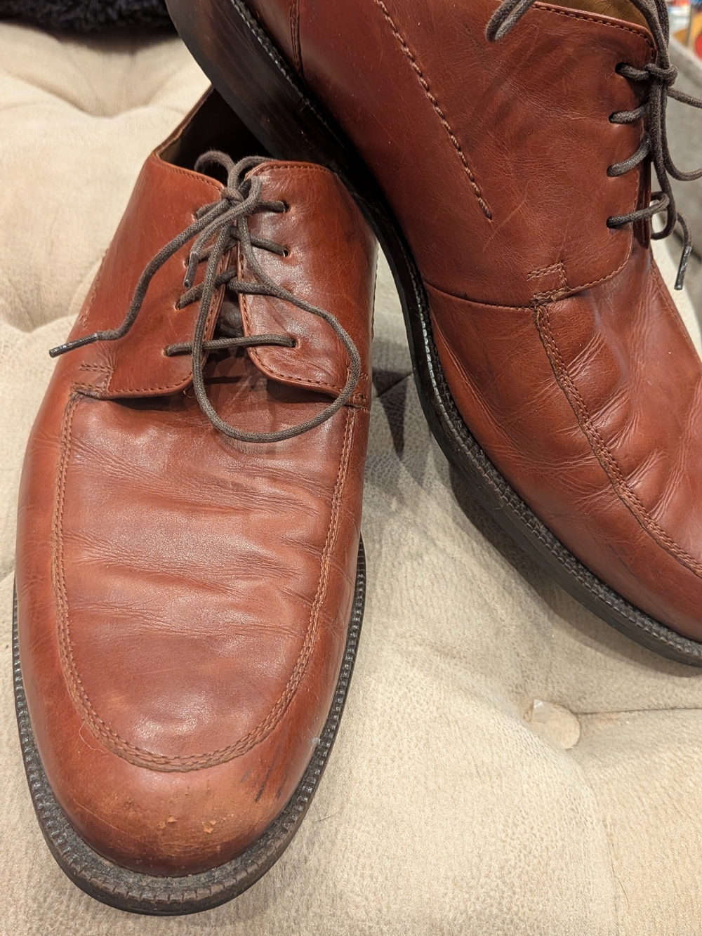 Men's Johnston & Murphy Classic Brown Leather Lace-Up Shoes